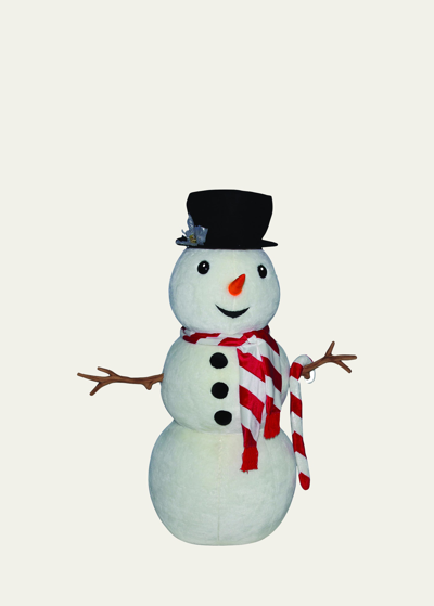 Hansa Creations Animatronic Snowman In White