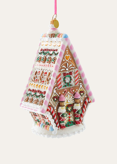 Sweet Savannah Hansel & Gretel Gingerbread House Christmas Ornament In Multi