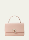 RALPH LAUREN RL 888 FLAP LEATHER TOP-HANDLE BAG