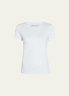 Another Tomorrow Crew-neck Cotton Tee In White