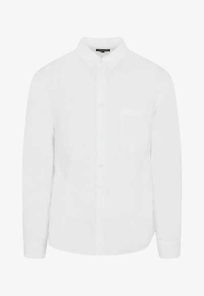Comme Des Garçons Homme Deux Classic Long-sleeved Shirt In White