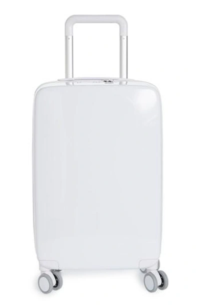Raden The A22 22-inch Charging Wheeled Carry-on - White In White Gloss