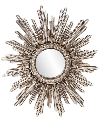 The Howard Elliott Collection Chelsea Antique Silver Starburst Mirror