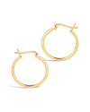 Sterling Forever 14k Over Silver Hoops