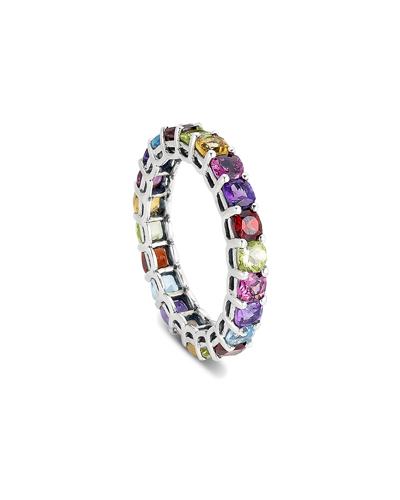 Samuel B. Jewelry 3.35 Ct. Tw. Silver Gemstone Eternity Ring