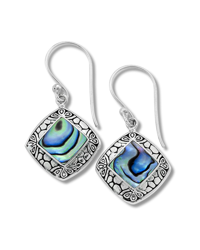 SAMUEL B. SAMUEL B. SILVER ABALONE SHELL EARRINGS