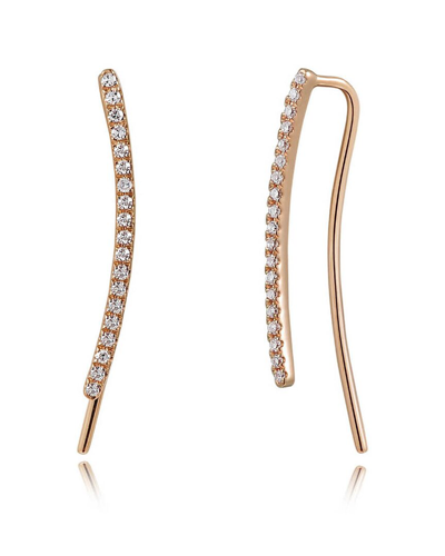 Sabrina Designs 14k Rose Gold 0.13 Ct. Tw. Diamond Climber Earrings