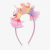 SOUZA GIRLS PINK TULLE BUTTERFLY HAIRBAND