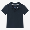 VILEBREQUIN BOYS NAVY BLUE ORGANIC COTTON POLO SHIRT