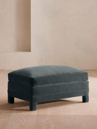 Soho Home Ashford Ottoman In Blue