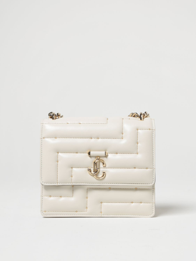 Jimmy Choo Avenue Bag In Quilted Nappa In White