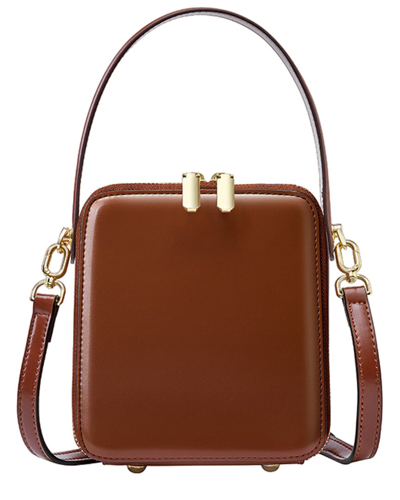 Adele Berto Leather Shoulder Bag