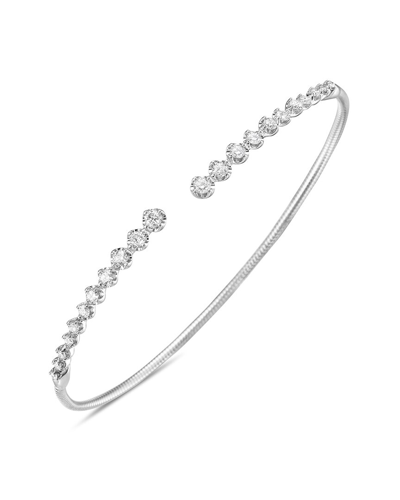 Forever Creations Usa Inc. Forever Creations 14k 0.75 Ct. Tw. Diamond Graduated Flexible Bangle Bracelet