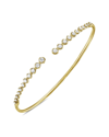 FOREVER CREATIONS USA INC. FOREVER CREATIONS 14K 0.75 CT. TW. DIAMOND GRADUATED FLEXIBLE BANGLE BRACELET