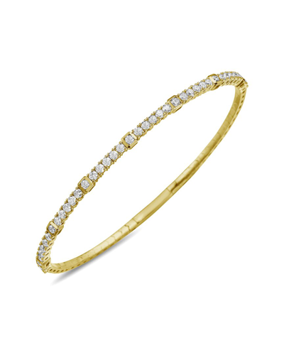 Forever Creations Usa Inc. Forever Creations 14k 1.35 Ct. Tw. Diamond Flexible Bangle Bracelet