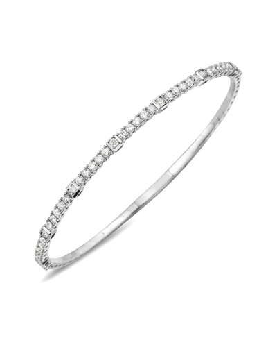 Forever Creations Usa Inc. Forever Creations 14k 1.00 Ct. Tw. Diamond Flexible Bangle Bracelet In Metallic