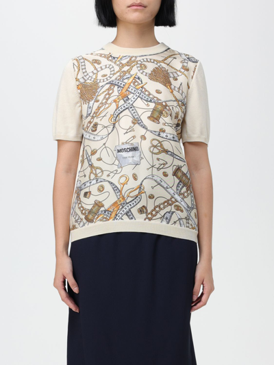 Moschino Pullover  Couture Damen Farbe Weiss In White