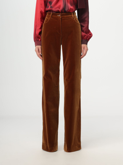 Alberta Ferretti Pants  Woman Color Brown In Beige