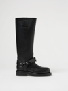 BURBERRY LEATHER BOOTS WITH BUCKLE,E77744002
