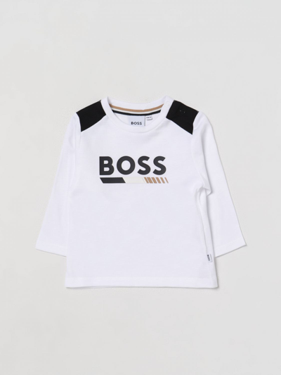 Bosswear Babies' T-shirt Boss Kidswear Kinder Farbe Weiss In White