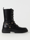 YOUNG VERSACE VERSACE YOUNG LEATHER ANKLE BOOTS,E78906002