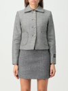 Patou Cropped Wool Jacket In Graphite