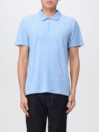 Vilebrequin Phoenix Terry Short-sleeved Polo Shirt In Turquoise
