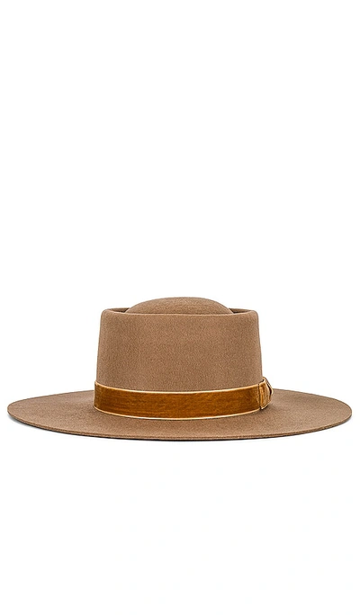 Lele Sadoughi Michelle Wool Hat In Brown