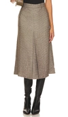 Sophie Rue Bristol Midi Skirt In Brown