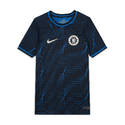 Nike Chelsea Fc 2023/24 Stadium Away Big Kids'  Dri-fit Soccer Jersey In Blue