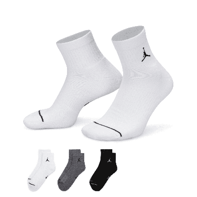 Jordan Everyday Ankle Socks (3 Pairs) In Multicolor