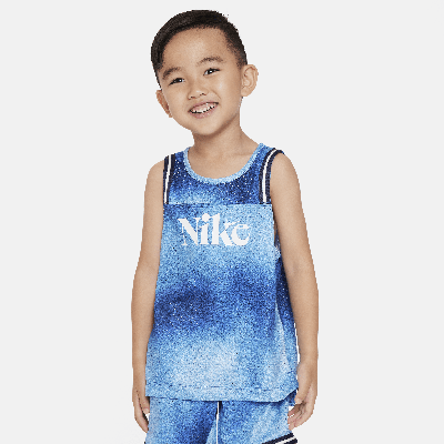 Nike Babies' Culture Of Basketball Printed Pinnie Toddler Top In Blue