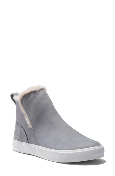 Timberland Skyla Bay Faux Fur Lined Waterproof Trainer Bootie In Grey