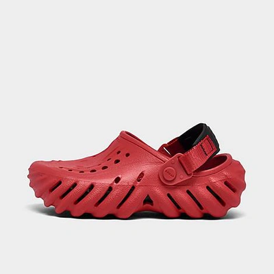 Crocs Little Kids Echo Clog Sandals From Finish Line In Varsity Red
