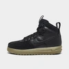 Nike Lunar Force 1 Duckboot Sneakers In Black/black/neutral Olive