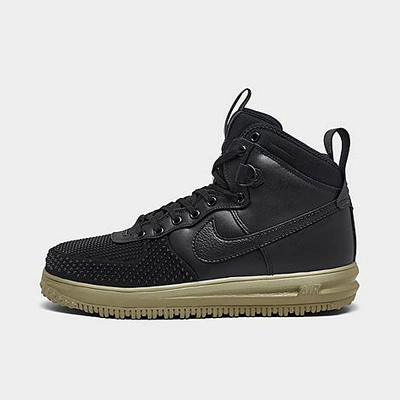 Nike Black Lunar Force 1 Sneakers In Black/black/neutral Olive