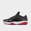 Nike Jordan Air 11 Cmft Low Casual Shoes Size 10.5 Leather In Black/varsity Red/white
