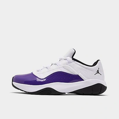 Nike Jordan Air 11 Cmft Low Casual Shoes Size 11.0 Leather In White/black/field Purple