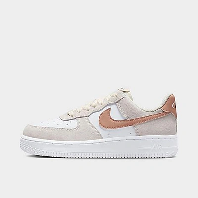Nike Women's Air Force 1 '07 Casual Shoes In Pale Ivory/dusted Clay/white/earth