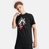 Nike Jordan Men's Air Jumpman Logo Graphic T-shirt In Black/gym Red/black