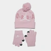 Nike Jordan Little Kids' Beanie And Gloves Set In Pink