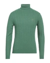 Sun 68 Man Turtleneck Green Size Xl Merino Wool, Viscose, Polyamide, Cashmere