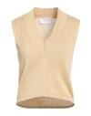 Daniele Fiesoli Woman Sweater Beige Size 1 Linen, Organic Cotton