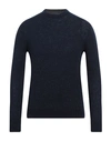 40weft Man Sweater Midnight Blue Size S Acrylic, Polyamide, Mohair Wool, Wool, Elastane