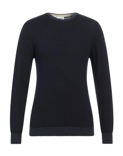 Berna Man Sweater Midnight Blue Size Xl Wool, Acrylic, Viscose, Alpaca Wool
