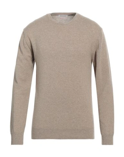 Daniele Fiesoli Man Sweater Light Brown Size Xxl Cashmere In Grey