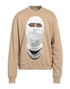 Ih Nom Uh Nit Man Sweatshirt Sand Size Xl Cotton In Beige