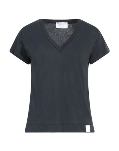 Daniele Fiesoli Woman T-shirt Midnight Blue Size 4 Cotton In Blue
