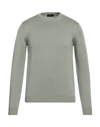 Roberto Collina Man Sweater Sage Green Size 38 Cotton