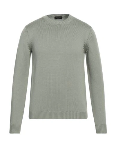 Roberto Collina Man Sweater Sage Green Size 38 Cotton